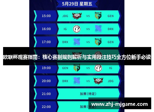 欧联杯观赛指南：核心赛制规则解析与实用投注技巧全方位新手必读